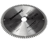 Silverline Tools Lama TCT per impiallacciatura 244964 - 80 denti 250x30 mm anelli 25/20/16