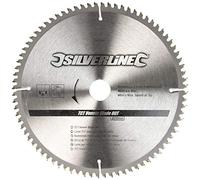 Silverline 244964 TCT Veneer Blade 80T 250 x 30 - 25, 20, 16 mm Anelli - NUOVO