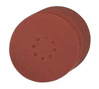 Silverline, 272756, Velcro mole, perforato, 225 millimetri, 10-pack, grana 80