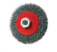 Silverline 277852 - Spazzola piatta con filo ondulato, 100 mm