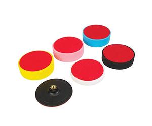 Silverline, 285024, Velcro lucidatura spugna, 6 pezzi, a 150 x 50 mm