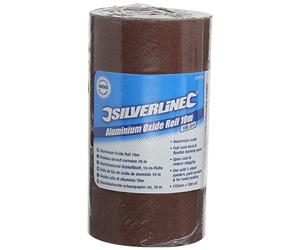 Silverline 306729 Rotolo Abrasivo Corindone, 10 mt, Grana 180