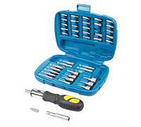 Silverline 427611 - Set chiavi a tubo, inserti e bussole, 45 pezzi