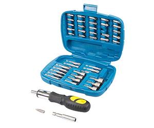 Silverline 427611 - Set chiavi a tubo, inserti e bussole, 45 pezzi