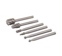 Silverline 457038 Kit di Frese HSS a 6 Pezzi, 3.1 mm