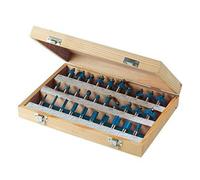Silverline 580422 Set di punte fresatrici in metallo duro, 1/2", 30 pezzi, Color