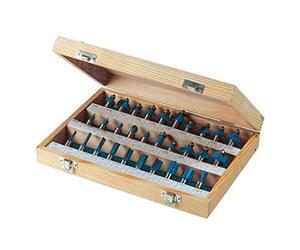 Silverline 580422 Set di punte fresatrici in metallo duro, 1/2", 30 pezzi, Colori assortiti