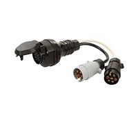 Silverline 584466 - Adattatore da spina a doppia presa, da 13 pin a 7 pin, tipo N e S, colore: Blu