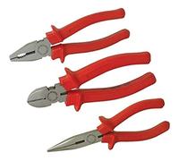 Silverline 633810 - Set 3 pinze, con impugnatura protettiva