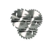 Silverline 704410, Set di Lame per Sega Circolare in Metallo Duro, 16, 24 e 30 Denti, 3 pz. 135 x 12,7 (Manicotto di riduzione: 10 mm)