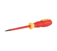 Silverline 716610 cacciavite piatto da elettricista VDE, Rosso