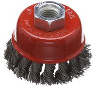 Silverline 733234 - Ciotola in acciaio con nodo attorcigliato, 65 mm