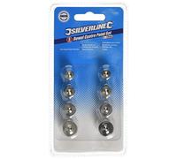 Silverline 733252 Set di Perno con Punta Centrata, 8 Pezzi, 6-12 mm