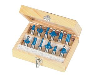 Silverline, 763555, Set di frese in metallo duro, 12 pz., 1/2"