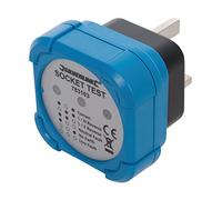 Silverline 783103 Tester per Presa Elettrica Inglese, Diametro 50 mm