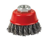 Silverline 868901 Spazzola a tazza con filo annodato