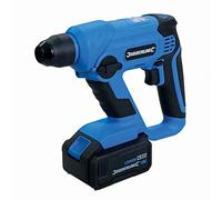 Silverline 949611 - Trapano a percussione SDS Plus, 1 batteria agli ioni di litio da 4,0 Ah, 240 V, colore: blu