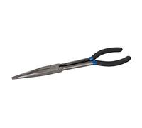 Silverline 993033 - Pinza a punta per elettronica, curva ed extra lunga