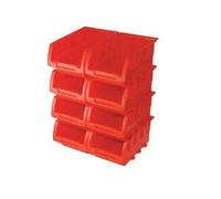 Silverline Accatastate Scatole Set 8pce 165 x 105 x 75mm Strumento Contenitore