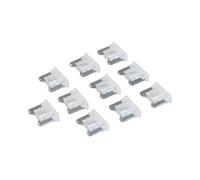 Silverline ATT 987170 - Fusibili a lama per autoveicoli, a basso profilo, 10 pezzi, 25 A, trasparenti
