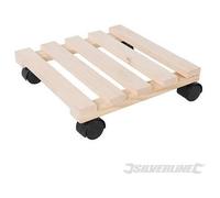 SILVERLINE - Carrello In Legno Per Piante Trasporto Con Ruote Pratico Fino A 60 Kg Silverline