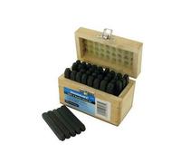 Silverline Lettera e Numero Timbro Set 36pce 5mm Meccanico Tecnico DIY Strumento