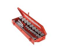 SERIE SET CHAIVI A BUSSOLA 21 PZ DA 3/4" METRICHE 19-50mm +CRICCHETTO SILVERLINE