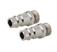 Silverline - Raccordo con fillettatura maschile ¼” BSP con attacco rapido Euro 2 p.zi (237618)