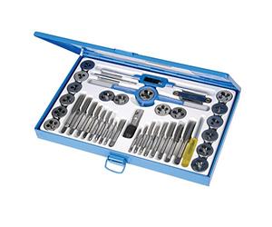 Silverline - Set di maschi per filettare e filiere 40 p.zi (186811)