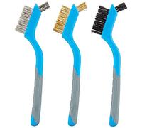 Silverline Set di mini spazzole metalliche, 3 pezzi, 175 mm (617623)