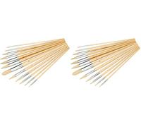 Silverline - Set di pennelli 12 p.zi Punte assortite (675298) (Confezione da 2)