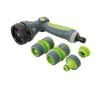 Silverline - Set di pistola a spray con impugnatura morbida 5 p.zi