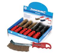 Silverline Spazzola Metallica Display Scatola 24pce 250mm Meccanico Ingegneria