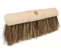 Silverline Testa di scopa per la pulizia mit Barra rotonda e spazzola in giunco naturalersten 330 mm (13 pollici)