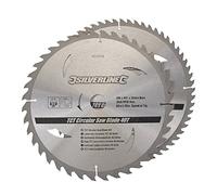Silverline tools 803634 - I dischi tct sega circolare 40 e 60 denti, 2 pezzi (300 x 30 - anelli 25, 20 e 16 mm)