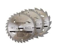 Sega Circolare TCT Lame 3pk 165 - 30 - 20, 16, 10mm Fai da Te Potenza Accessori