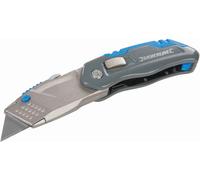 Silverline Utensile di troncatura Coltello pieghevole retrattile 165 mm