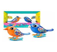 SilverLit Digibirds - Pacchetto Doppio, Interattivo, Animato, Animato Elettronico con Suoni, Registrazione e Riproduzione, Canta, Giri di Testa, Blu