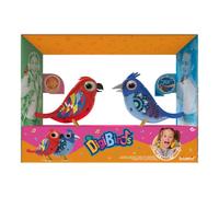 Silverlit DIGIBIRDS Set 2 Uccellini Interattivi Che Cinguettano e Cantano, Reagiscono al Tocco e alla Voce, Colore Casuale, Giocattolo per Bambini, dai 5 Anni