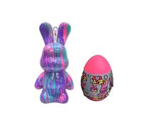 Silverlit - pour Palz - Coniglio di Pasqua - Set Creativo di Pittura marmorizzata - Figura da dipingere - Sorpresa Dentro l’Uovo - dai 5 Anni