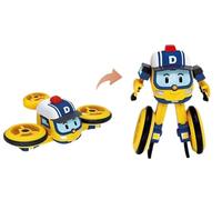 Silverlit - Robocar Poli - Drooney - Figura Veicolo trasformabile 2 in 1 - Robot articolato - 10 cm - dai 3 Anni