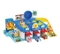 Silverlit - Robocar Poli - Playset Il Quartier Generale - Veicolo Trasformatore - Poli, Eli, Ambra, Roy - Da 3 Anni