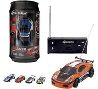 Silverlit Silverlit-4SPEED by Voiture télécommandée Mini Racer-27Mhz - 4 Coloris Jaune/Blanc/Orange/Bleu-8 cm, 70010