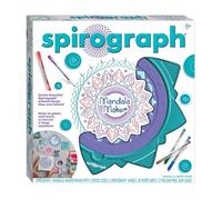 Silverlit - SPIROGRAPH Mandala Creator - Attività creative - Set di attività - contiene: una cornice, 2 stencil, 6 piccole ruote dentellate, 5 penne e 40 fogli A4 - A partire da 8 anni