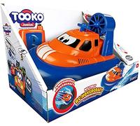 Silverlit Tooko JUNIOR Telecomando Barca Ruota A Terra E Niente In Bagno - Portata 5 Metri - Terra/Acqua - Batterie Non Incluse - Giocattoli per Bambini da 3 Anni - Blu/Arancione - 81122