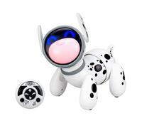 Silverlit Ycoo Jiggo - Cane Robot interattivo con Telecomando - Naso Luminoso emozionale e sensore tattile - Reagisce alle carezze, 88497