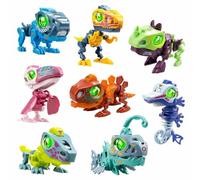 Silverlit - YCOO - Robot Giurassico Mondo Dinosauro Cyber Punk nel Suo Uovo per Costruire Sorpresa - Effetti Sonori E Luce LED - 8 Diversi Biopodi da Collezionare - A Partire da 5 Anni