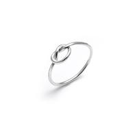 Silverly Anello Argento 925 Nodo D'Amore Desiderio