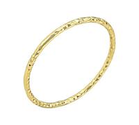 Silverly Anello Impilabile Scintillante in Argento Sterling Placcato Oro per Donna | Design a Fascia Sottile Sfaccettata con Taglio a Diamante | Anelli Minimalisti Impilabili con Finitura Scintillante