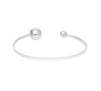 Silverly Argento Sterling 925 Braccialetto Rigido Bangle Sottile Regolabile